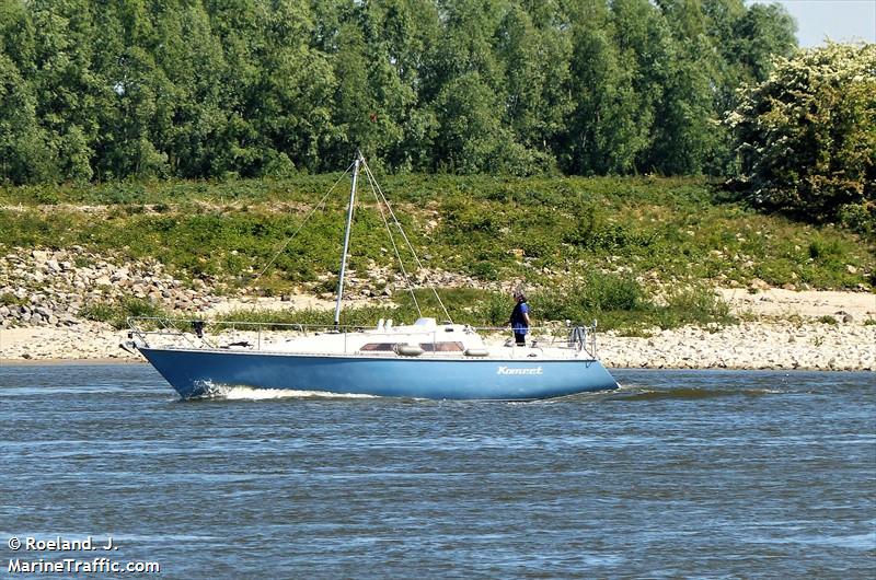 komeet (Sailing vessel) - IMO , MMSI 244860910, Call Sign PD8541 under the flag of Netherlands