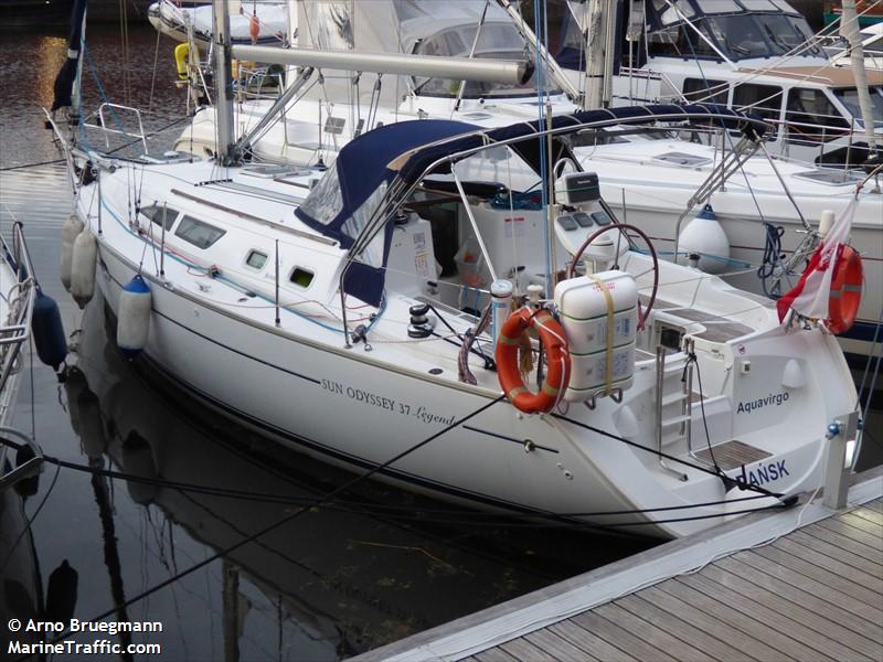 aquavirgo (Sailing vessel) - IMO , MMSI 261034250, Call Sign SPG4344 under the flag of Poland