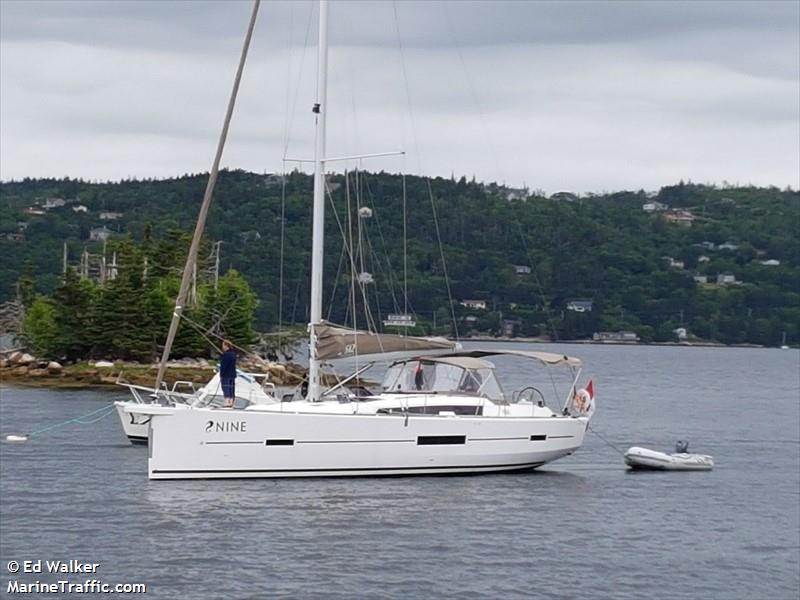 sy nine (Sailing vessel) - IMO , MMSI 316031881 under the flag of Canada