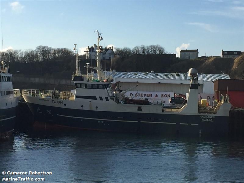 hamranes (Fishing Vessel) - IMO 8714449, MMSI 231163000, Call Sign OW2490 under the flag of Faeroe Islands