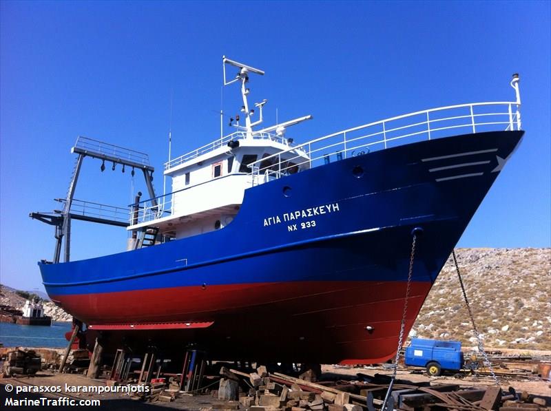 agia paraskevi (Fishing vessel) - IMO 8788543, MMSI 237809000, Call Sign SW5867 under the flag of Greece