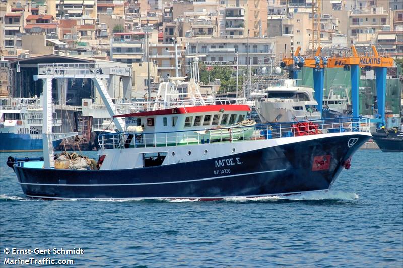 lagos s (Fishing Vessel) - IMO 8681472, MMSI 241065000, Call Sign SVA4580 under the flag of Greece