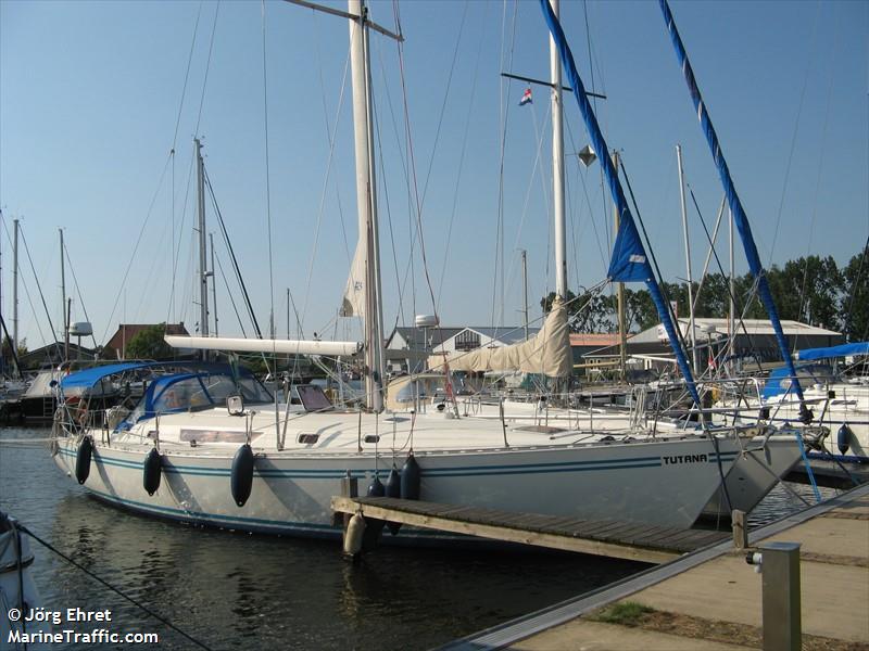tutana (Sailing vessel) - IMO , MMSI 244710498, Call Sign PB8635 under the flag of Netherlands