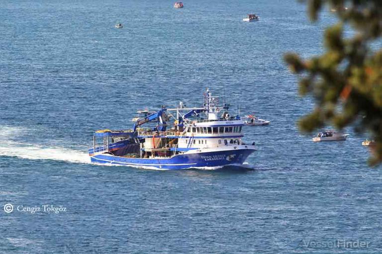 cihan cengiz k.deniz (Fishing vessel) - IMO , MMSI 271002459, Call Sign TCA2614 under the flag of Turkey