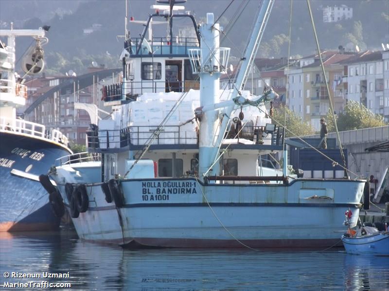 mollaogullari-1 (Fishing vessel) - IMO , MMSI 271072673, Call Sign TCQC2 under the flag of Turkey