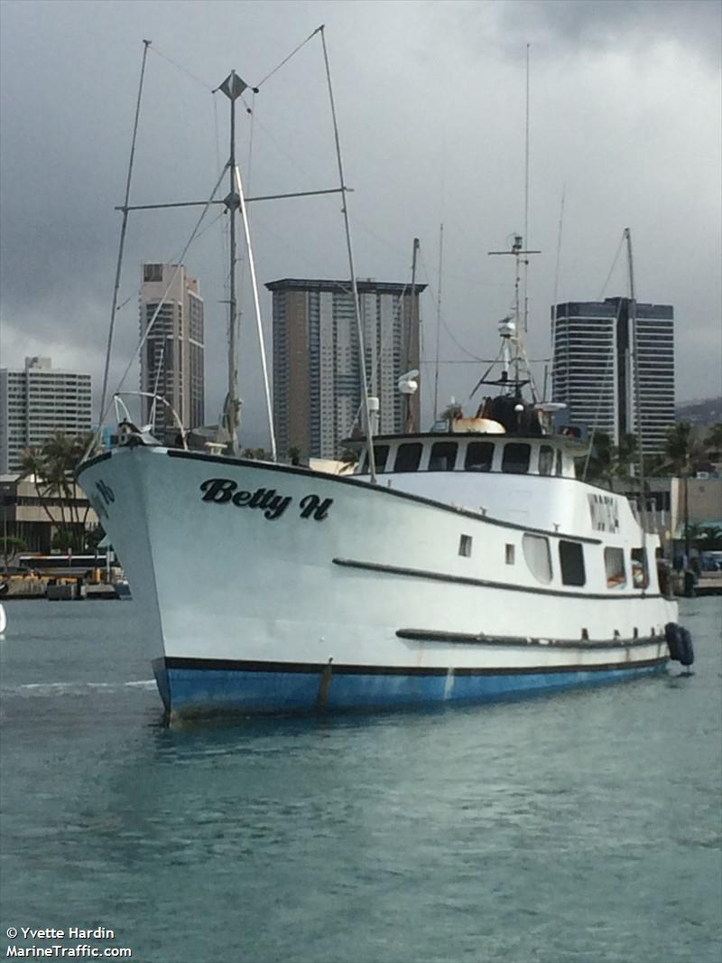 betty h (Fishing vessel) - IMO , MMSI 367191940, Call Sign WDD7834 under the flag of United States (USA)