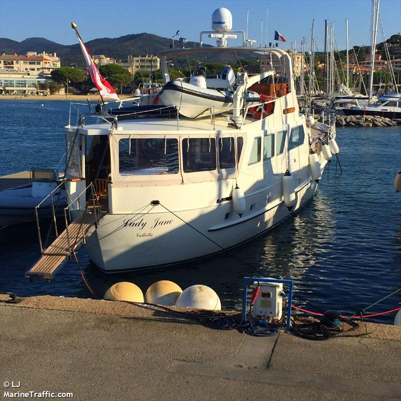 lady jane (Pleasure craft) - IMO , MMSI 215000786, Call Sign 9HB5562 under the flag of Malta
