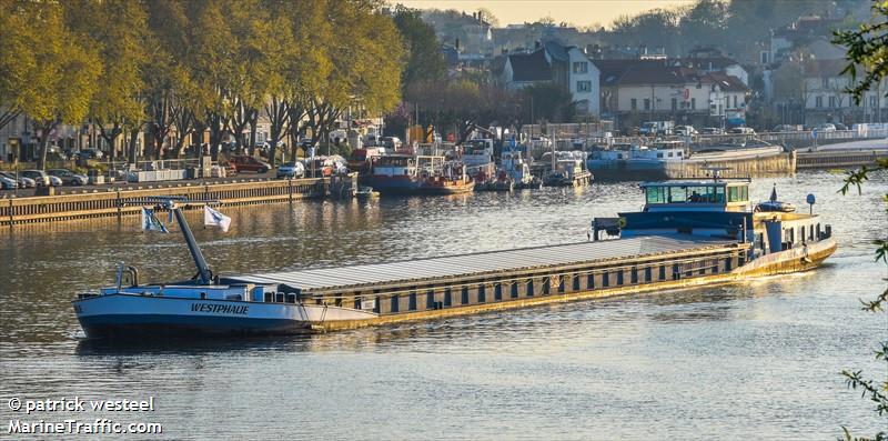 westphalie (Cargo ship) - IMO , MMSI 226001280, Call Sign FM3947 under the flag of France