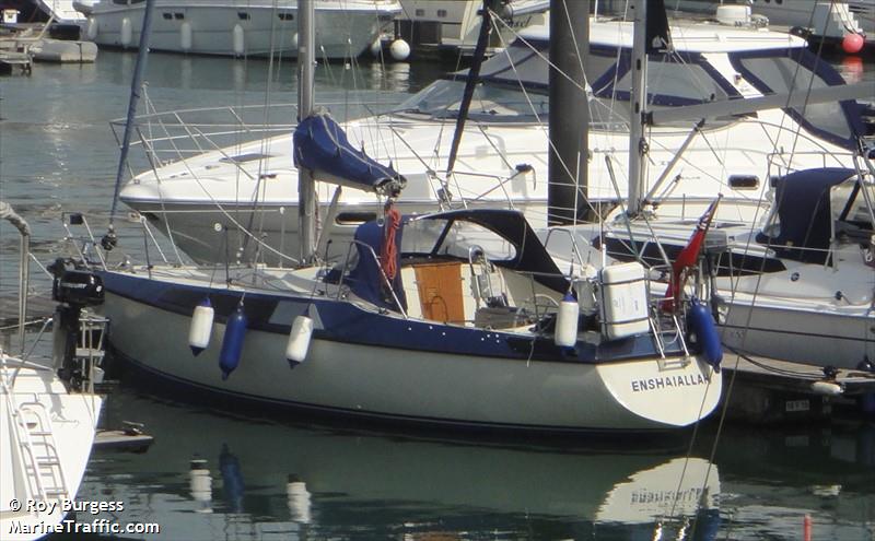 enshaiallah (Sailing vessel) - IMO , MMSI 235016047, Call Sign MKHU5 under the flag of United Kingdom (UK)