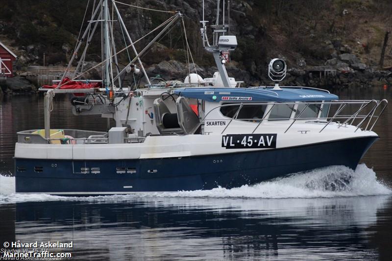 skarten (Fishing vessel) - IMO , MMSI 257752600, Call Sign LG8671 under the flag of Norway