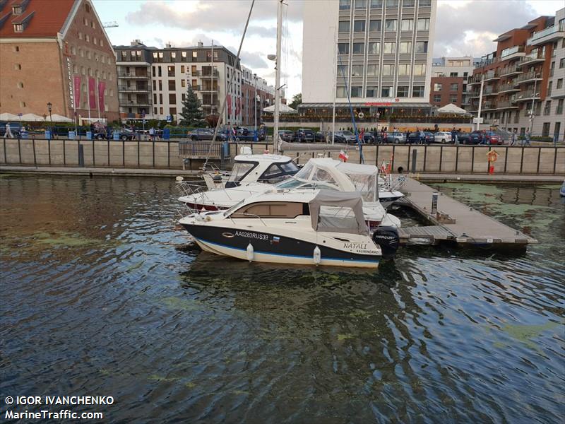 natali (Pleasure craft) - IMO , MMSI 273218720 under the flag of Russia