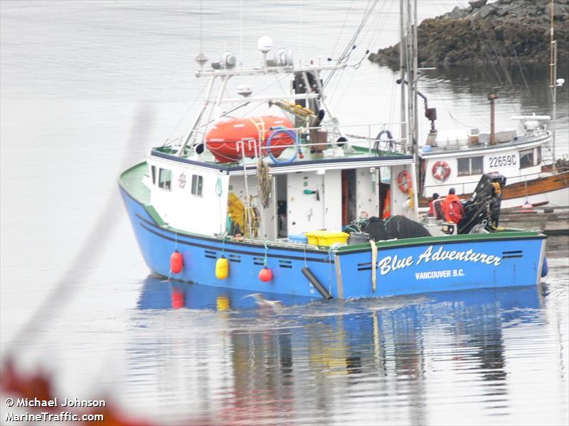 blue adventurer (Fishing vessel) - IMO , MMSI 316035871 under the flag of Canada