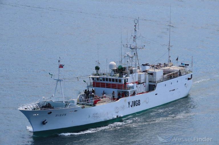 bison (Fishing Vessel) - IMO 9011442, MMSI 577388000, Call Sign YJWG8 under the flag of Vanuatu