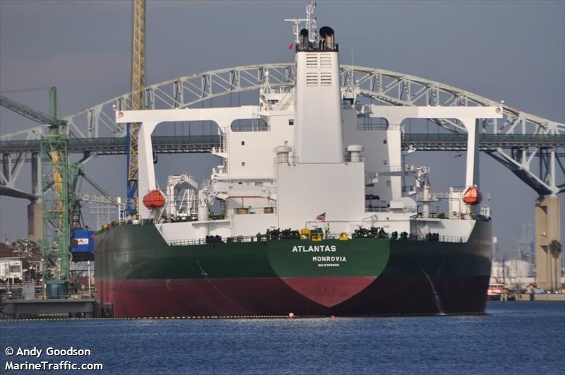 atlantas (Crude Oil Tanker) - IMO 9389899, MMSI 636014688, Call Sign A8VX2 under the flag of Liberia