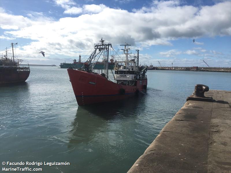 promac (Fishing Vessel) - IMO 7000425, MMSI 701006080, Call Sign LW 3815 under the flag of Argentina