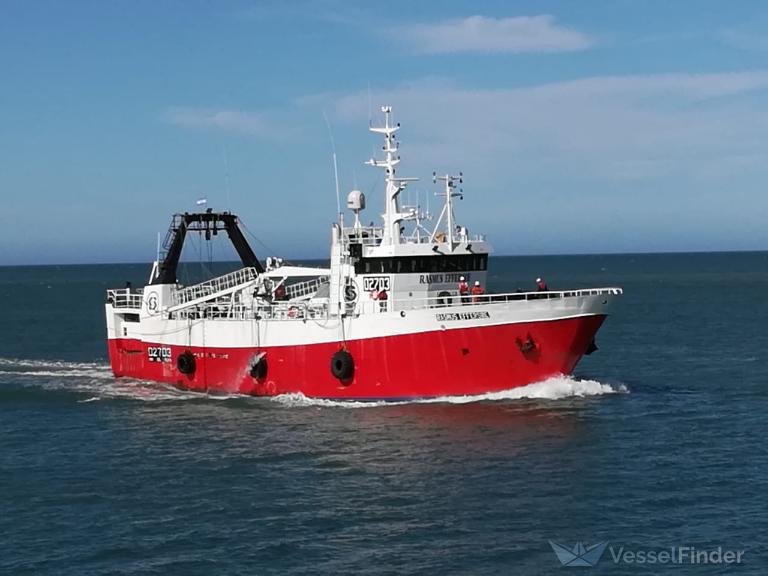 rasmus effersoe (Fishing Vessel) - IMO 8316883, MMSI 701006300, Call Sign LW6734 under the flag of Argentina