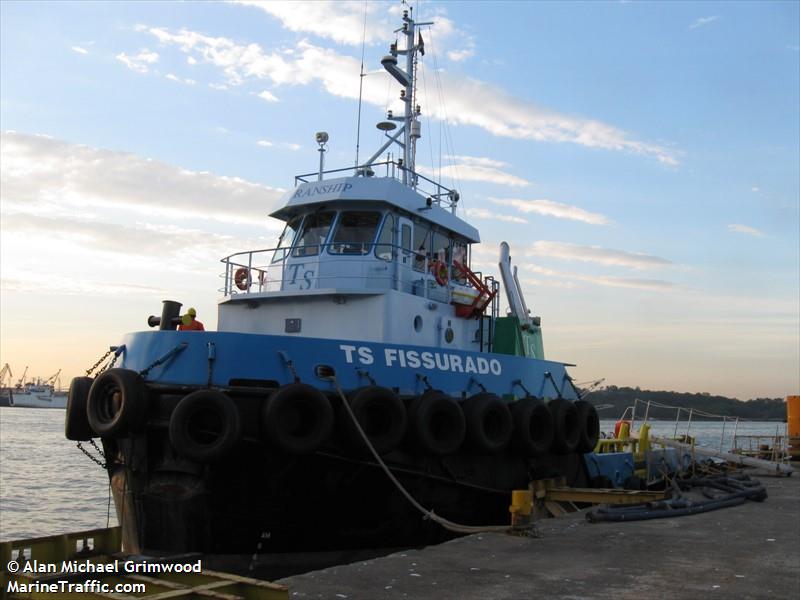 ts fissurado (-) - IMO , MMSI 710000286, Call Sign PPVU under the flag of Brazil