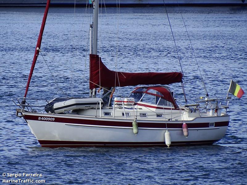 timyan (Sailing vessel) - IMO , MMSI 205451630, Call Sign OP4516 under the flag of Belgium