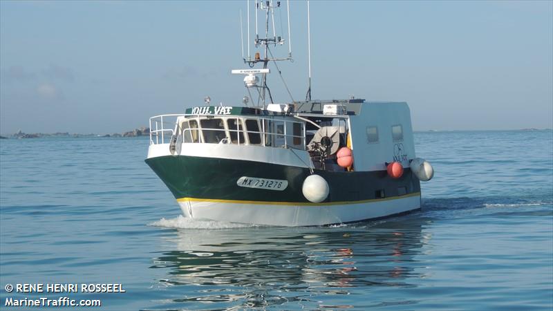 fv youl vat (Fishing vessel) - IMO , MMSI 227573960, Call Sign FI5057 under the flag of France
