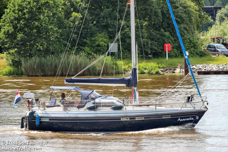 amaranta (Pleasure craft) - IMO , MMSI 244002046, Call Sign PI4155 under the flag of Netherlands