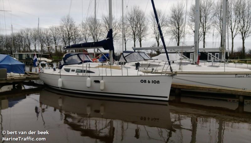 ob6ion (Sailing vessel) - IMO , MMSI 244030544, Call Sign PC4529 under the flag of Netherlands