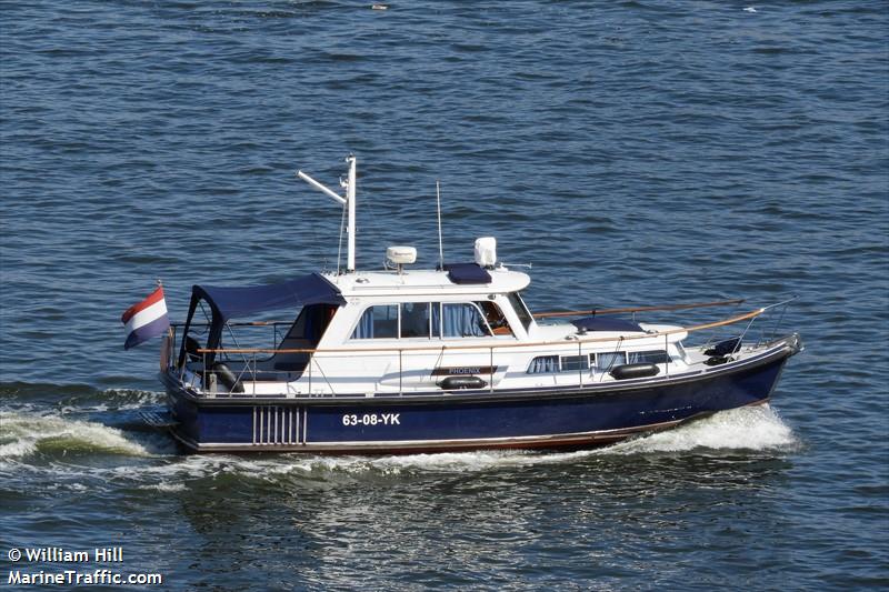 phoenix nl (Pleasure craft) - IMO , MMSI 244034555, Call Sign PC 8380 under the flag of Netherlands