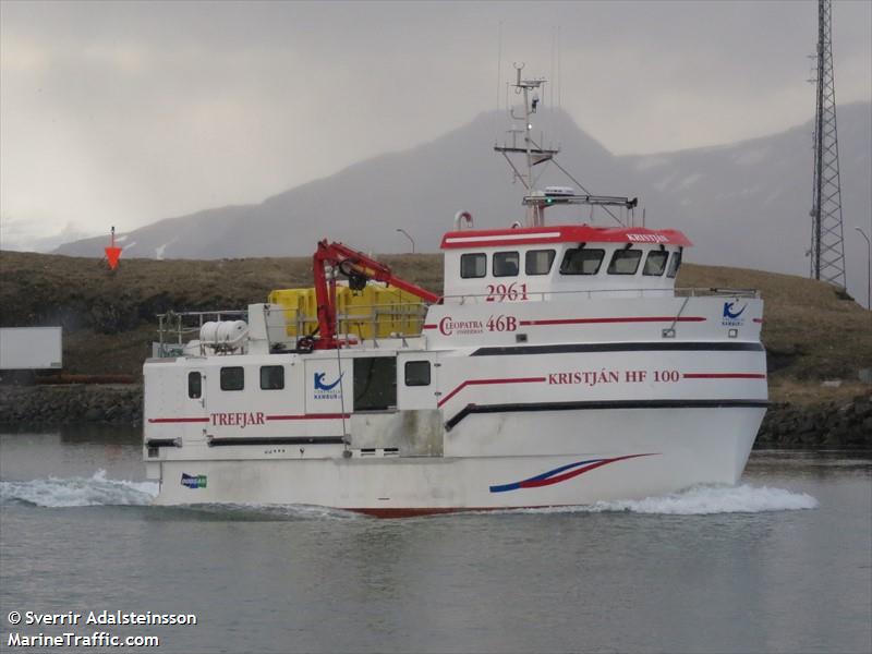 kristjan (Fishing vessel) - IMO , MMSI 251855540, Call Sign 2961 under the flag of Iceland