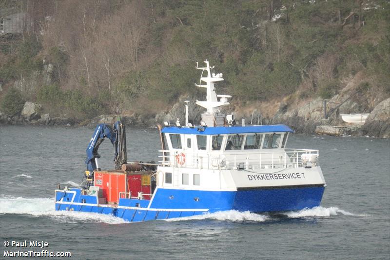 dykkerservice 7 (Other type) - IMO , MMSI 257243800, Call Sign LG6968 under the flag of Norway