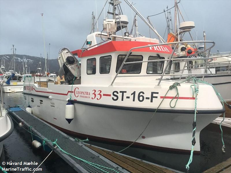 frida (Fishing vessel) - IMO , MMSI 257766700, Call Sign LG9322 under the flag of Norway
