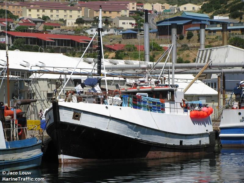 highland queen (Fishing vessel) - IMO , MMSI 601787000, Call Sign ZR6184 under the flag of South Africa