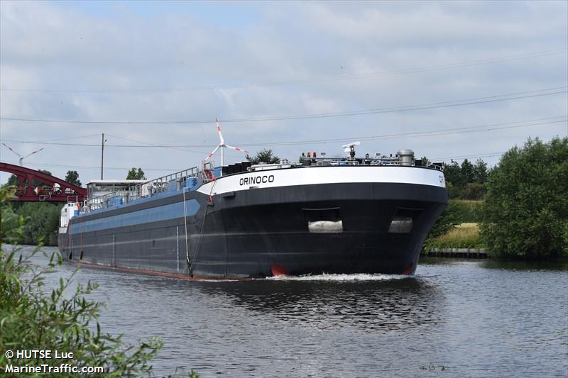 orinoco (Tanker) - IMO , MMSI 205208790, Call Sign OT2087 under the flag of Belgium