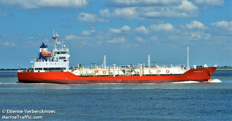 angela (LPG Tanker) - IMO 9474541, MMSI 205772000, Call Sign ONJZ under the flag of Belgium