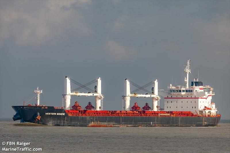 western boheme (Bulk Carrier) - IMO 9609691, MMSI 210261000, Call Sign 5BSZ3 under the flag of Cyprus