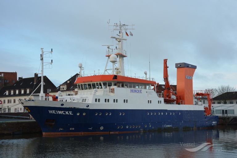 fs heincke (Research Vessel) - IMO 8806113, MMSI 211208720, Call Sign DBCK under the flag of Germany