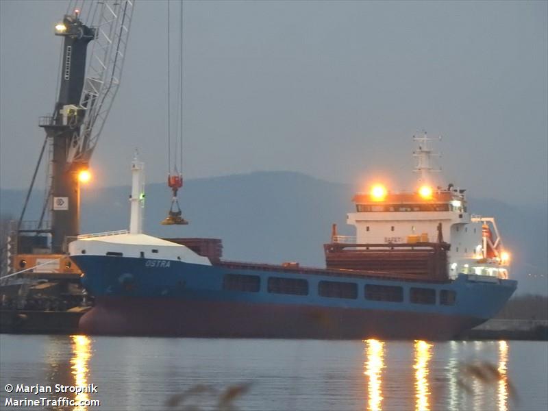 ostra (General Cargo Ship) - IMO 9045742, MMSI 215231000, Call Sign 9HA5022 under the flag of Malta