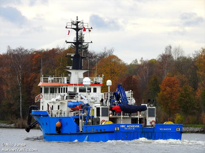 hbc achiever (Offshore Support Vessel) - IMO 9647978, MMSI 219305000, Call Sign OWMH2 under the flag of Denmark