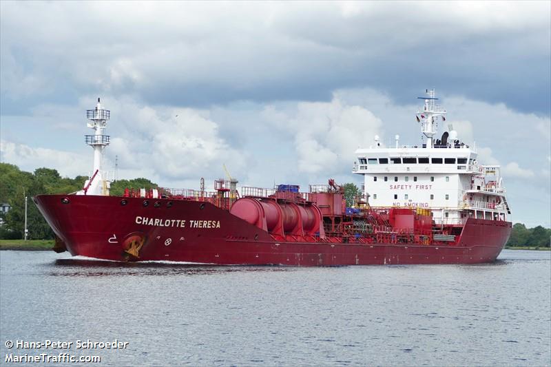 charlotte theresa (Chemical/Oil Products Tanker) - IMO 9400708, MMSI 220625000, Call Sign OWBJ2 under the flag of Denmark