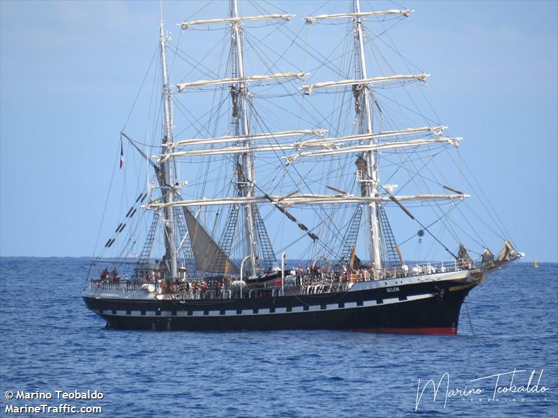 belem (Training Ship) - IMO 8622983, MMSI 227051000, Call Sign FUZW under the flag of France