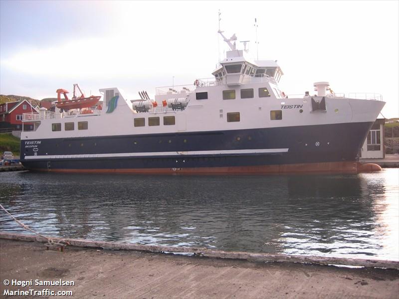 teistin (Passenger/Ro-Ro Cargo Ship) - IMO 9226102, MMSI 231130000, Call Sign OW2190 under the flag of Faeroe Islands