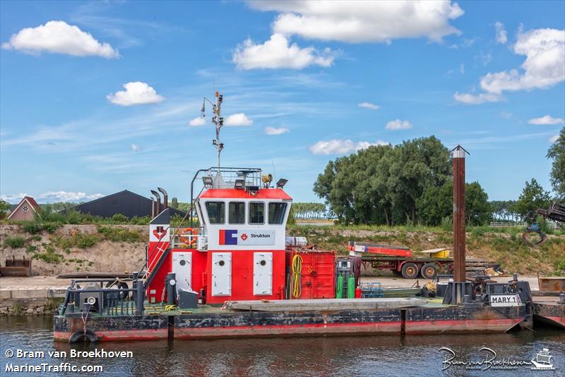 mary 1 (Dredging or UW ops) - IMO , MMSI 244137690, Call Sign PH2462 under the flag of Netherlands