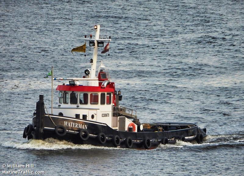waterman (Tug) - IMO , MMSI 244700494, Call Sign  PI3765 under the flag of Netherlands