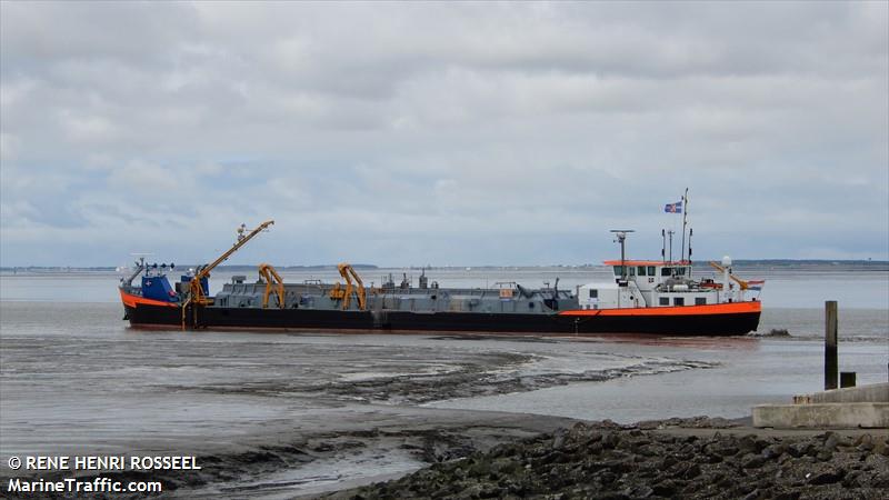 pieter hubert (Dredging or UW ops) - IMO , MMSI 244710846, Call Sign PH8245 under the flag of Netherlands