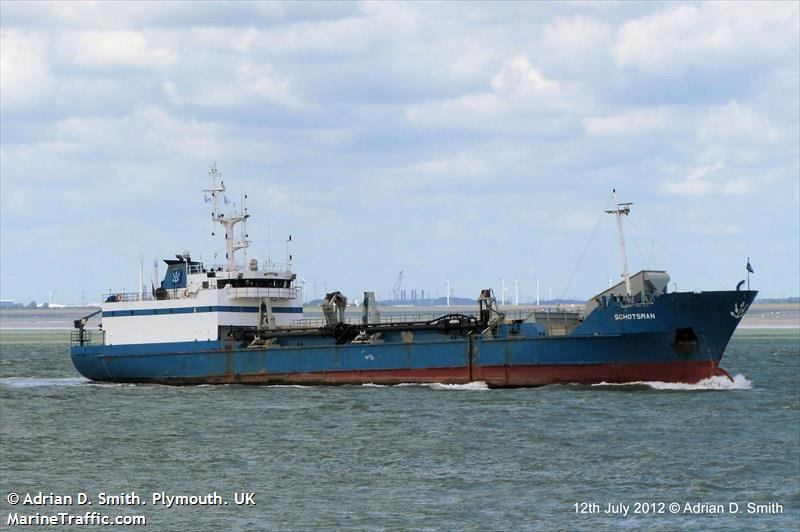 schotsman (Hopper Dredger) - IMO 8843836, MMSI 244795000, Call Sign PBKT under the flag of Netherlands