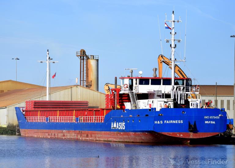 hs fairness (General Cargo Ship) - IMO 9579456, MMSI 246822000, Call Sign PCML under the flag of Netherlands