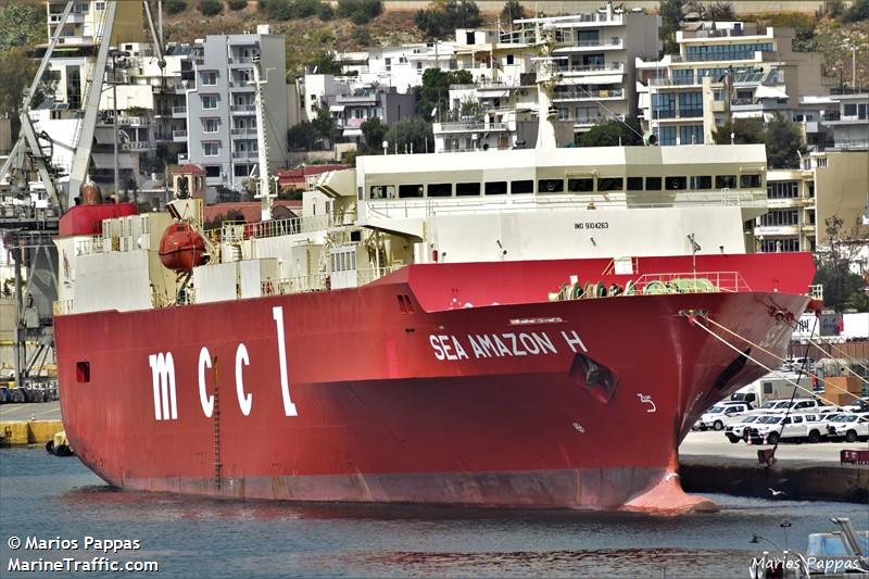 sea amazon h (Ro-Ro Cargo Ship) - IMO 9104263, MMSI 248497000, Call Sign 9HA2388 under the flag of Malta