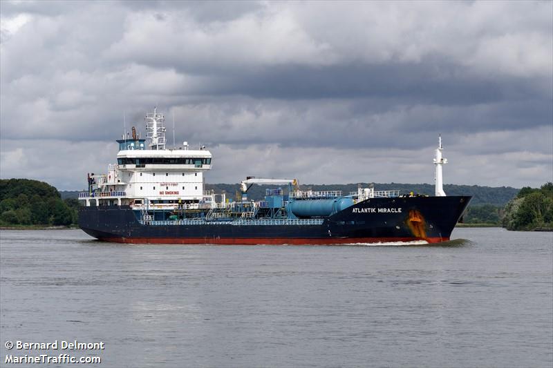 atlantik miracle (Chemical/Oil Products Tanker) - IMO 9477490, MMSI 249343000, Call Sign 9HPX9 under the flag of Malta