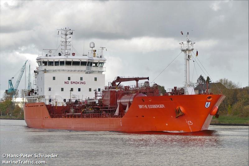 birthe essberger (Chemical/Oil Products Tanker) - IMO 9294692, MMSI 255806320, Call Sign CQAZ6 under the flag of Madeira