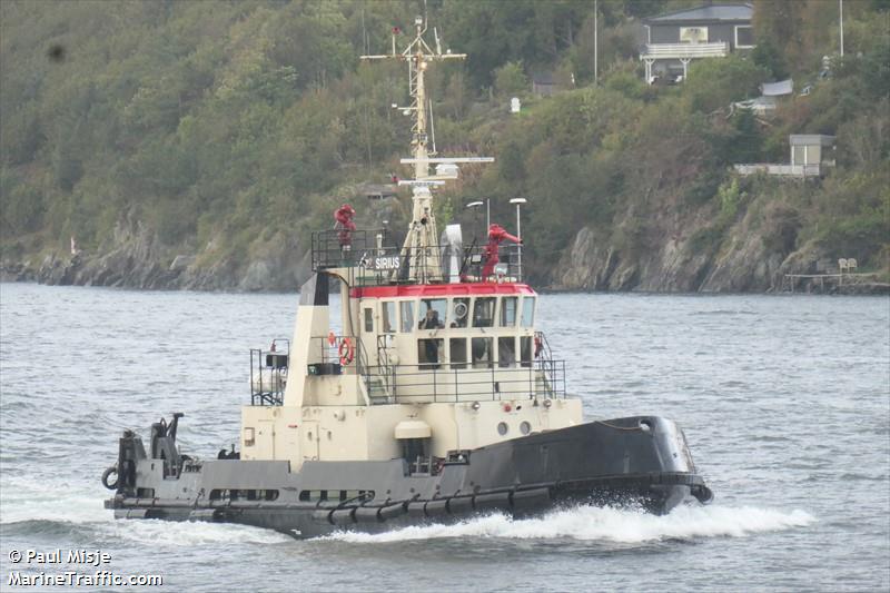 sirius (Pusher Tug) - IMO 8826242, MMSI 257098000, Call Sign LCUQ under the flag of Norway
