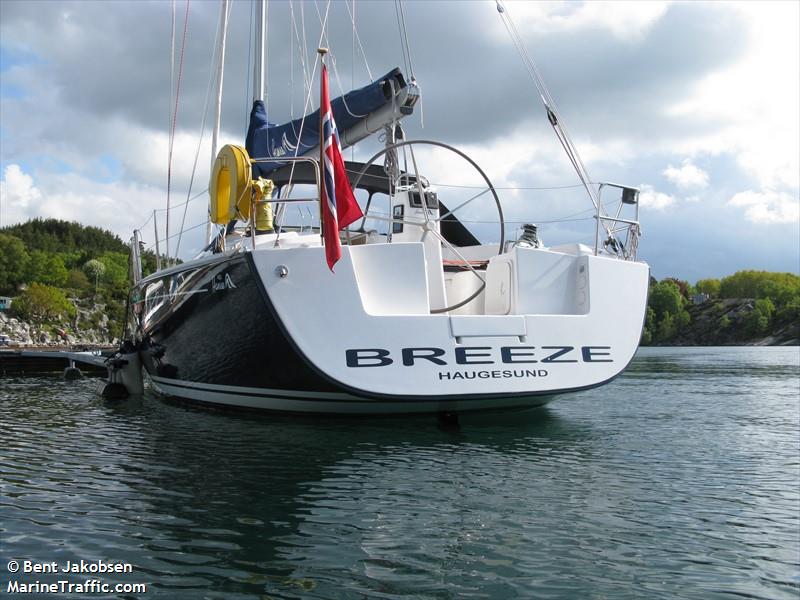 breeze (Sailing vessel) - IMO , MMSI 257834380 under the flag of Norway