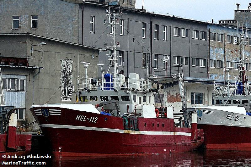 hel 112 (Fishing Vessel) - IMO 7625861, MMSI 261001880, Call Sign SPG2601 under the flag of Poland